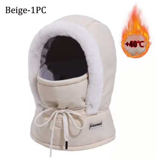 Cold Weather Thermal Balaclava Scarf Windproof Plush Hood Ski Face Mask