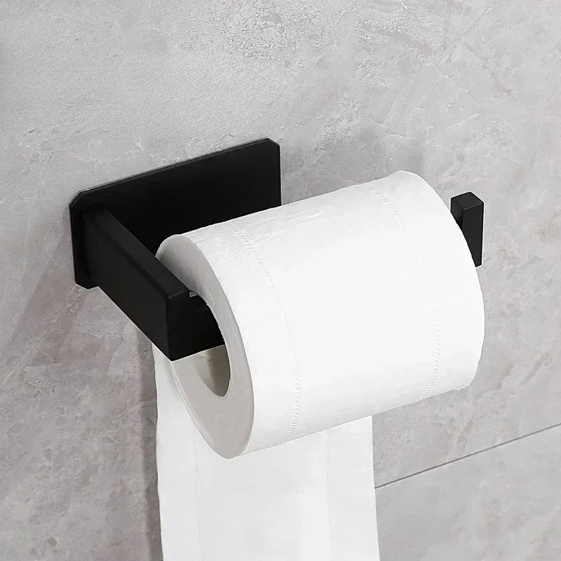 Black Stainless Steel Toilet Paper Holder