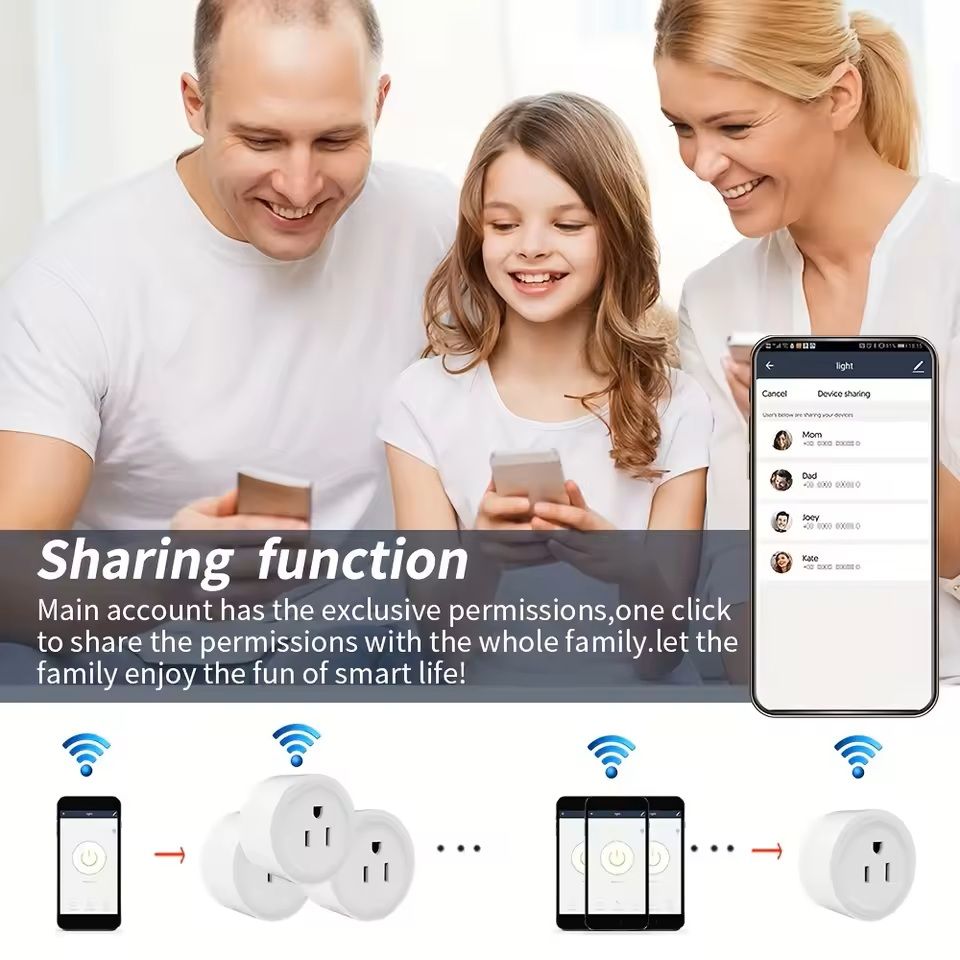 WiFi Smart Plug – Voice-Controlled Outlet with Alexa and Google Assistant Compatibility