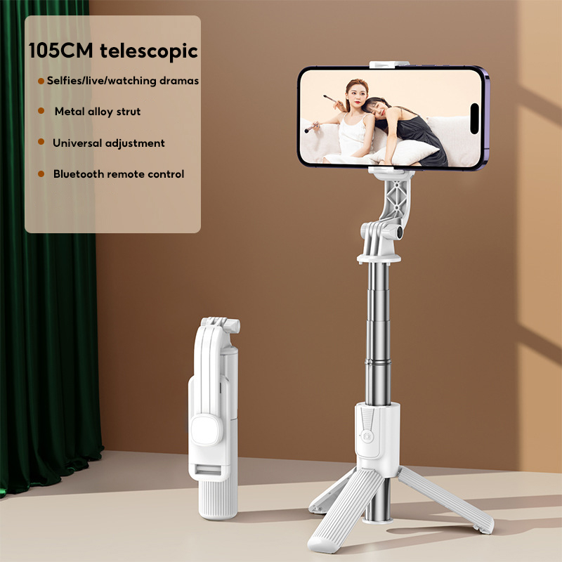 Bluetooth Shooting Tripod, Anti-shake Selfie Stick, Overhead Shot Stabilizer, Handheld Mobile Phone Holder.