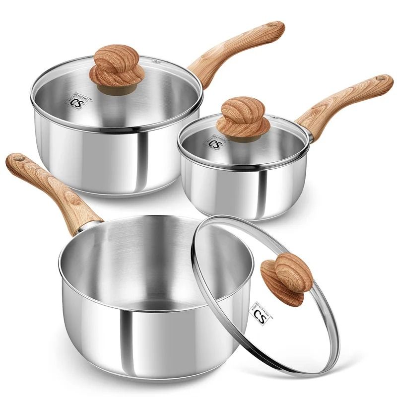 Culinary Grade Stainless Steel Saucepan System