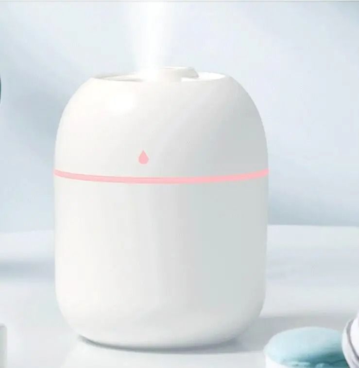 250ml USB Mini Air Humidifier – Ultrasonic Essential Oil Diffuser with LED Light