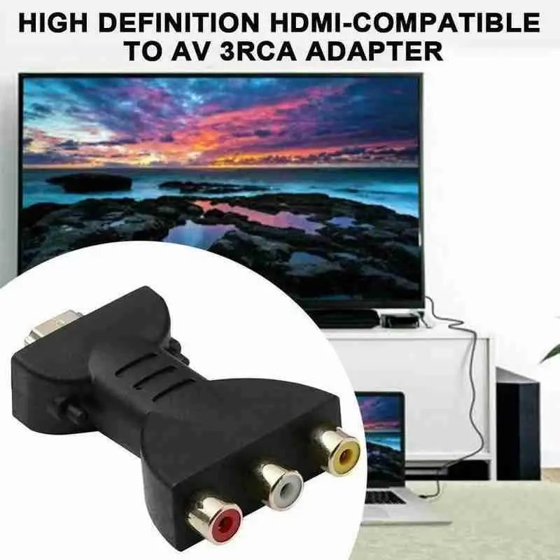 HDMI to RCA Adapter Cable – HDMI to AV Converter Lead for Older TVs, Projectors & AV Inputs