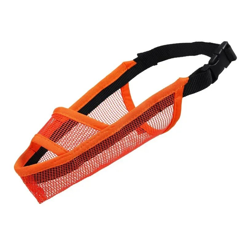 Adjustable Breathable Pet Dog Muzzle: Anti-Bark & Bite Mesh Mouth Cover