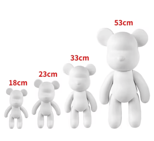 DIY Fluid Bear Sculpture Set Graffiti Paint Bear Art Decor & Creative Kit