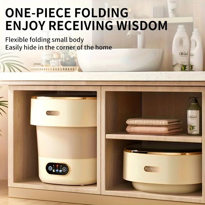 Travel Ready Collapsible 15L Washer & Spin Dryer