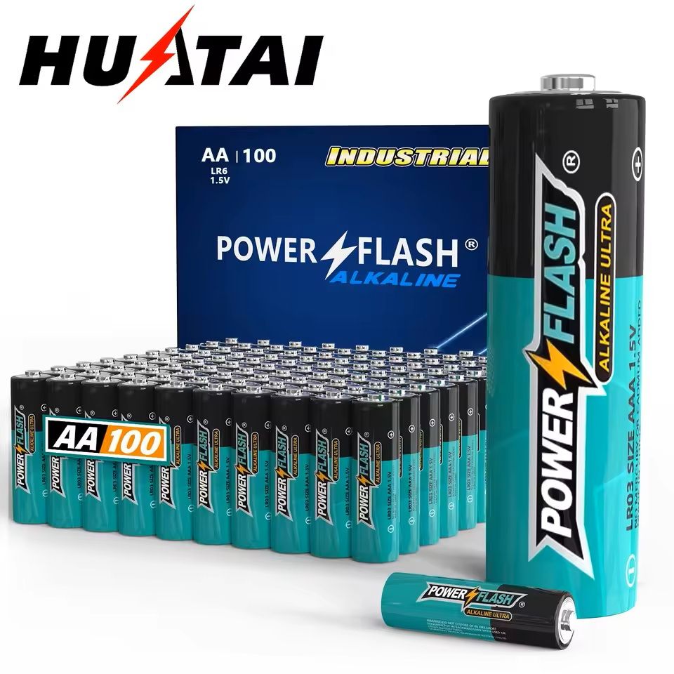 100 Pack AA Alkaline Batteries Long Lasting Power for Home and Work