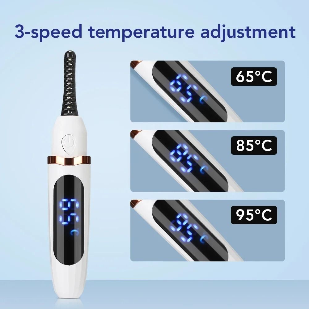 Electric Eyelash Curler with 3 Heat Settings and USB Rechargeable Design