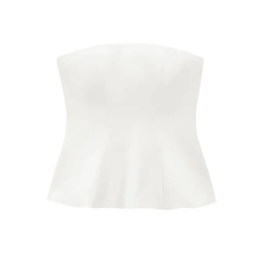 KONDALA Butter Yellow Strapless Ruffle Cami Y2K Summer Streetwear Top