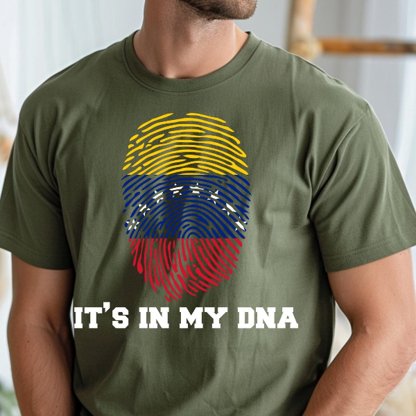 Venezuela DNA Shirt – Venezuelan Identity Flag Tee, Its In My DNA Heritage Pride Shirt
