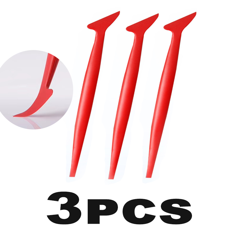 Car Stickers Wrap Vinyl Tools, Car Micro Squeegee Curves Slot Tint Tool Set, Auto Wrapping Film Installing Scraper