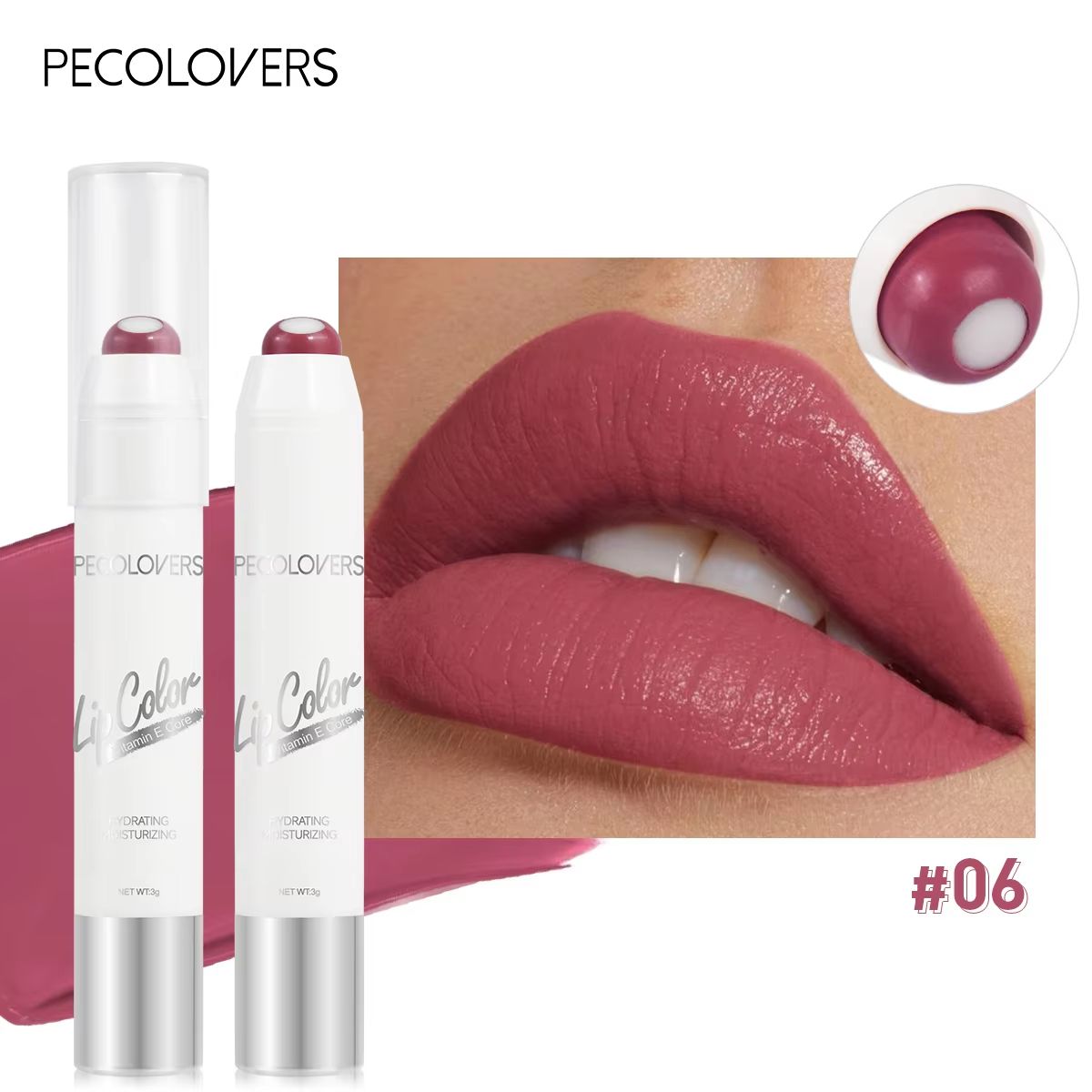Moisturizing Rotating Lip Gloss Pen – Long Lasting Waterproof Gloss Lipstick