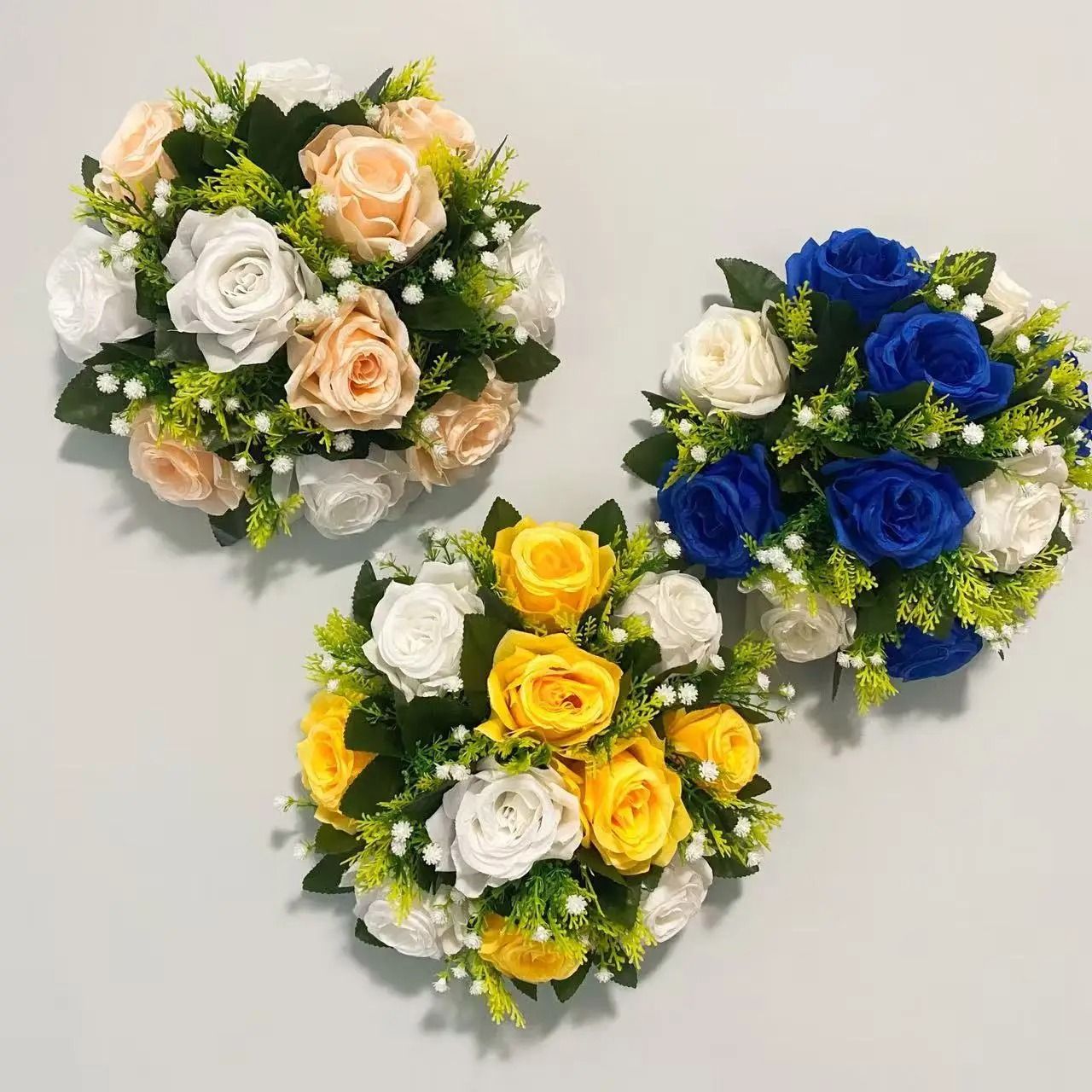 Grand Silk Rose Sphere Arrangement