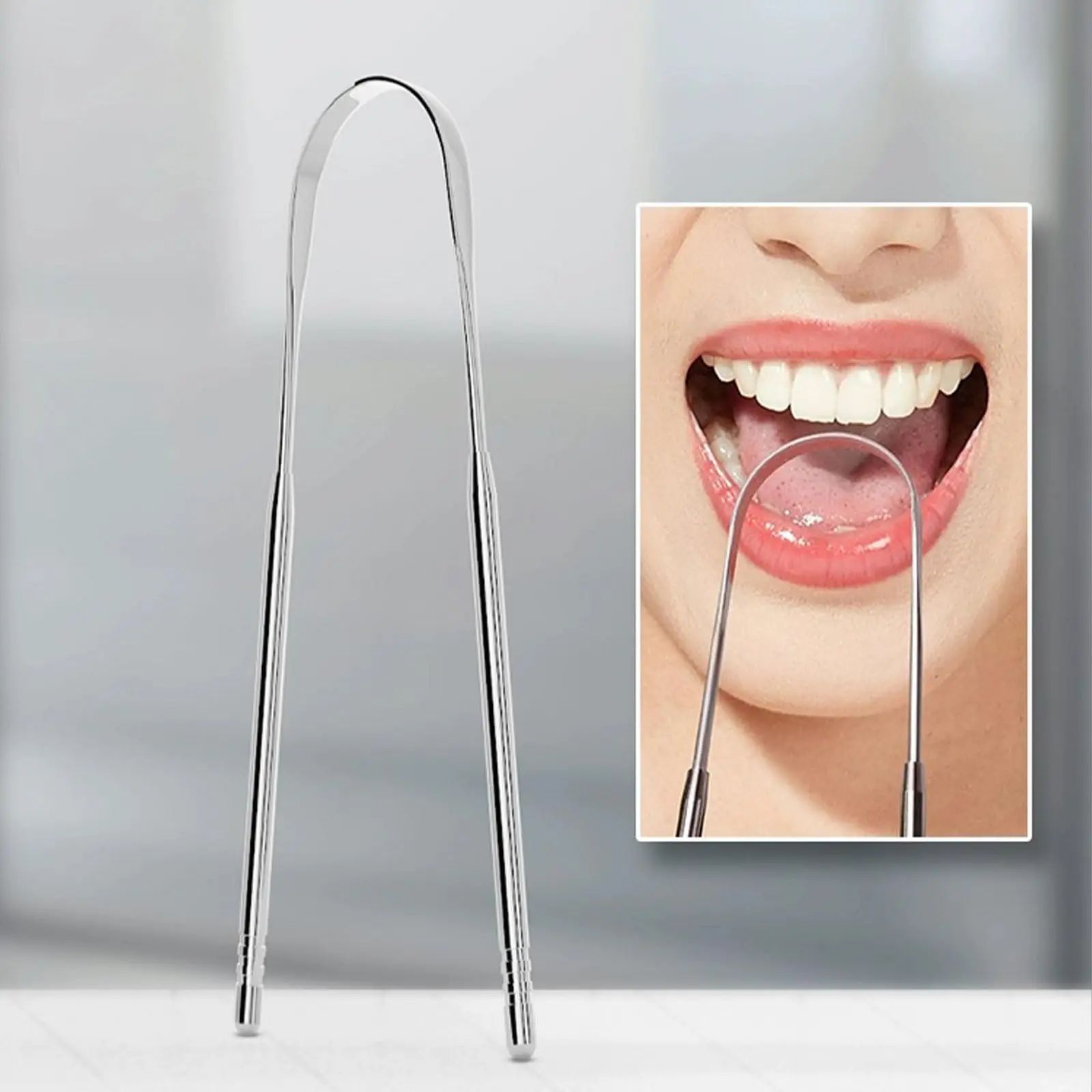Stainless Steel Tongue Scraper Cleaner
