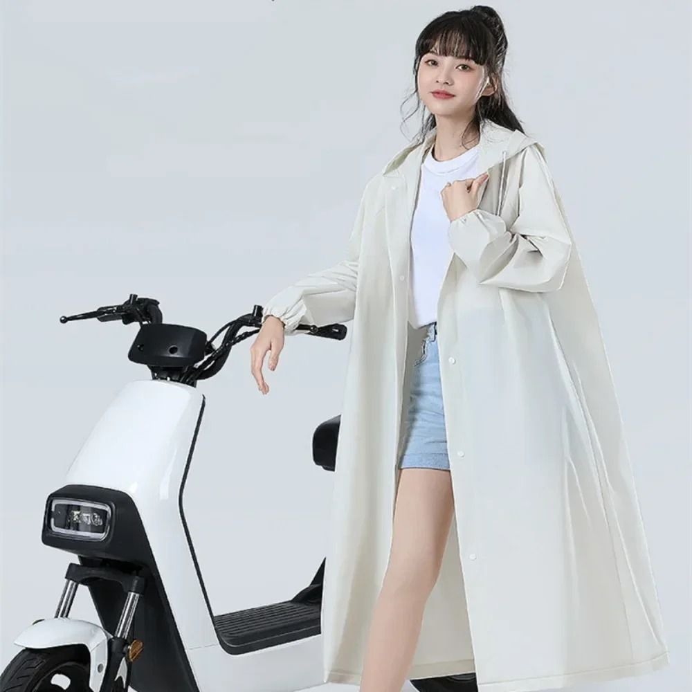 Transparent Hooded Reusable Raincoat & Outdoor Poncho