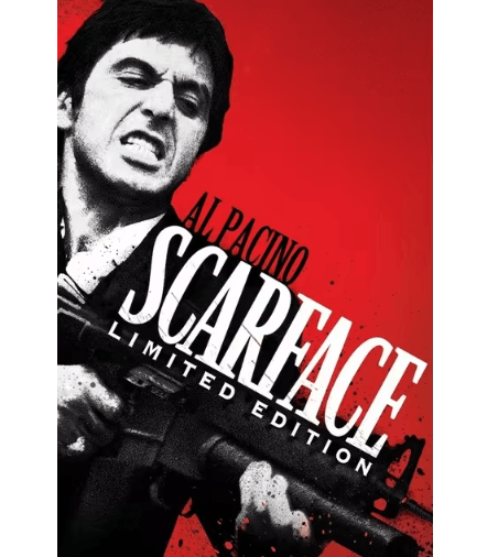 Scarface Al Pacino Canvas Poster – Gangster Movie Wall Art Print