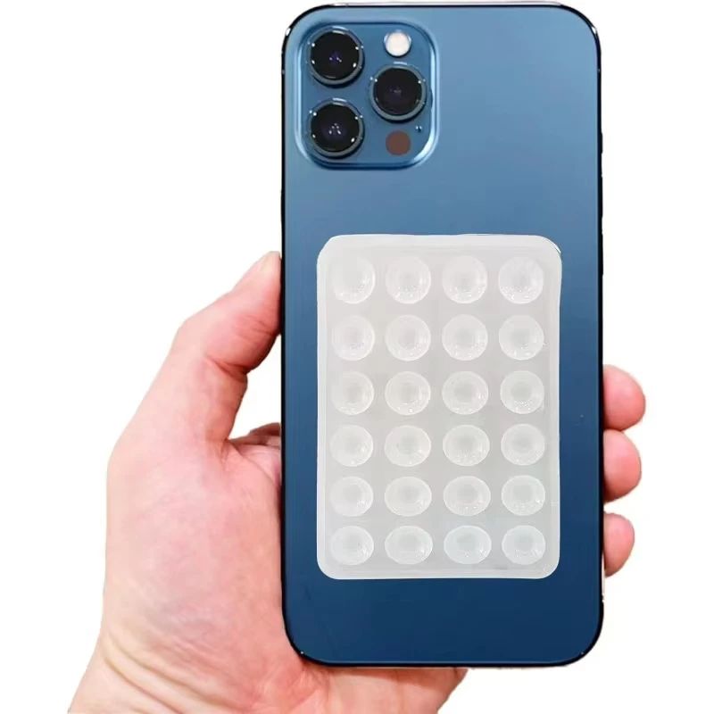 Multifunction Silicone Suction Cup Phone Holder Case – Anti-Slip Stick-On Mobile Mount