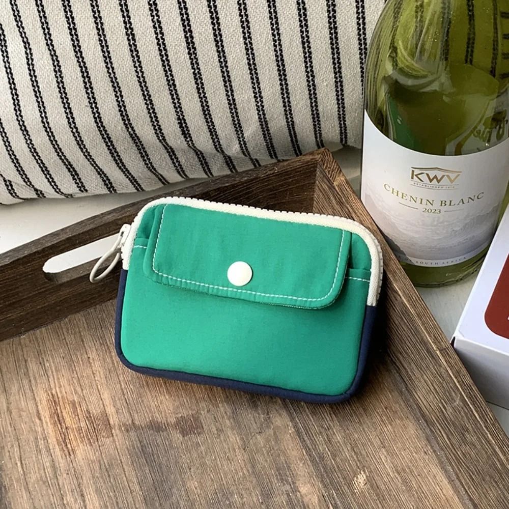 Lightweight Canvas Mini Cash and Key Pouch