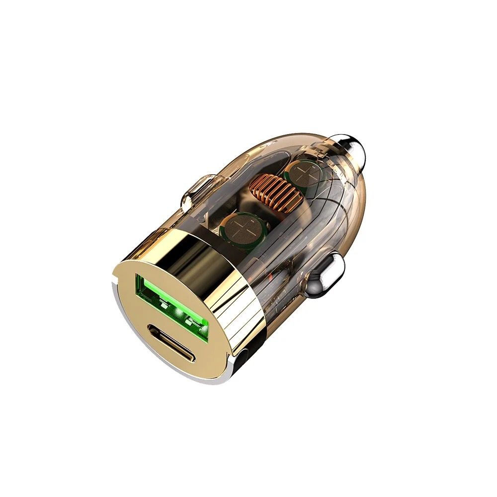 Elough 120W Transparent Fast Charging Car Adapter