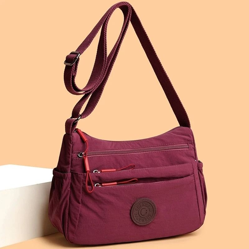 Multi Pocket Womens Casual Crossbody Bag with Multi Layer Design