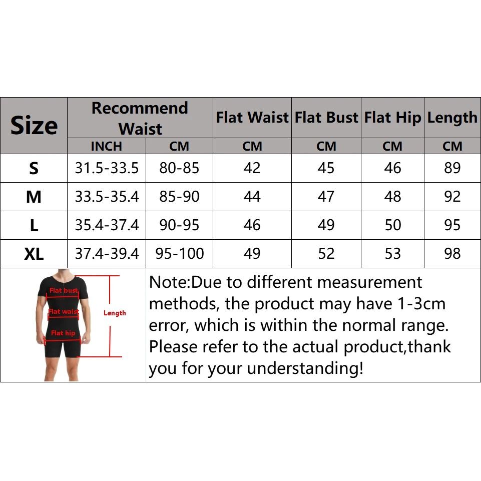 Men Sauna Suit Hot Sweating Jumpsuit Waist Trainer Weight Loss Bodysuit