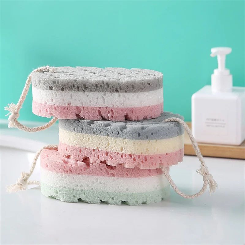 Exfoliating Bath Sponge Ball Body Scrubber Massage Shower Loofah Brush