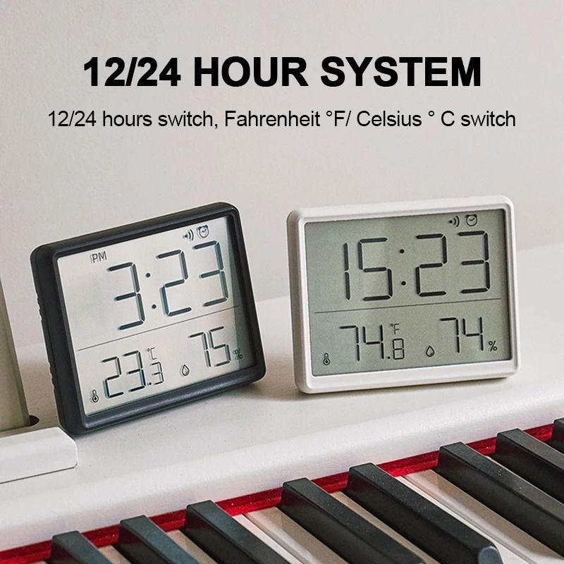 Ultra-Thin Digital LCD Alarm Clock