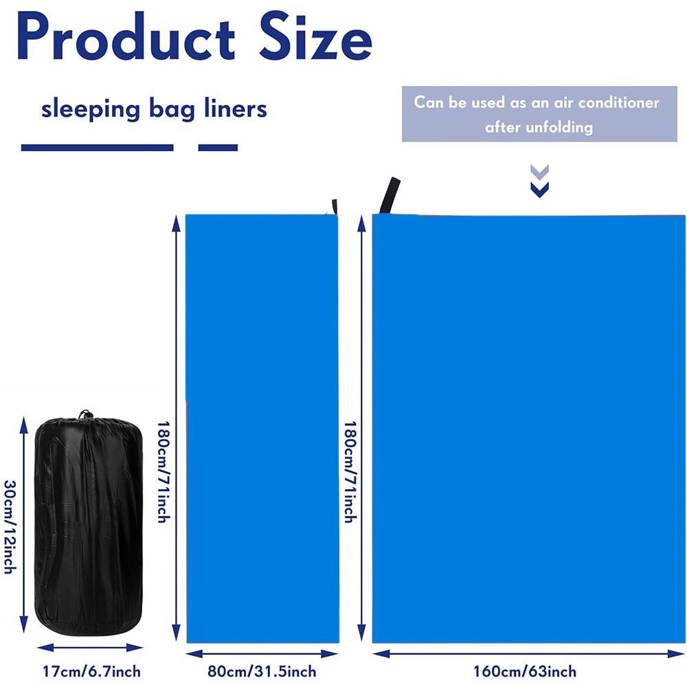Ultra-light Fleece Sleeping Bag Liner for Camping & Travel – Warm, Portable, and Comfortable Sleeping Sheet