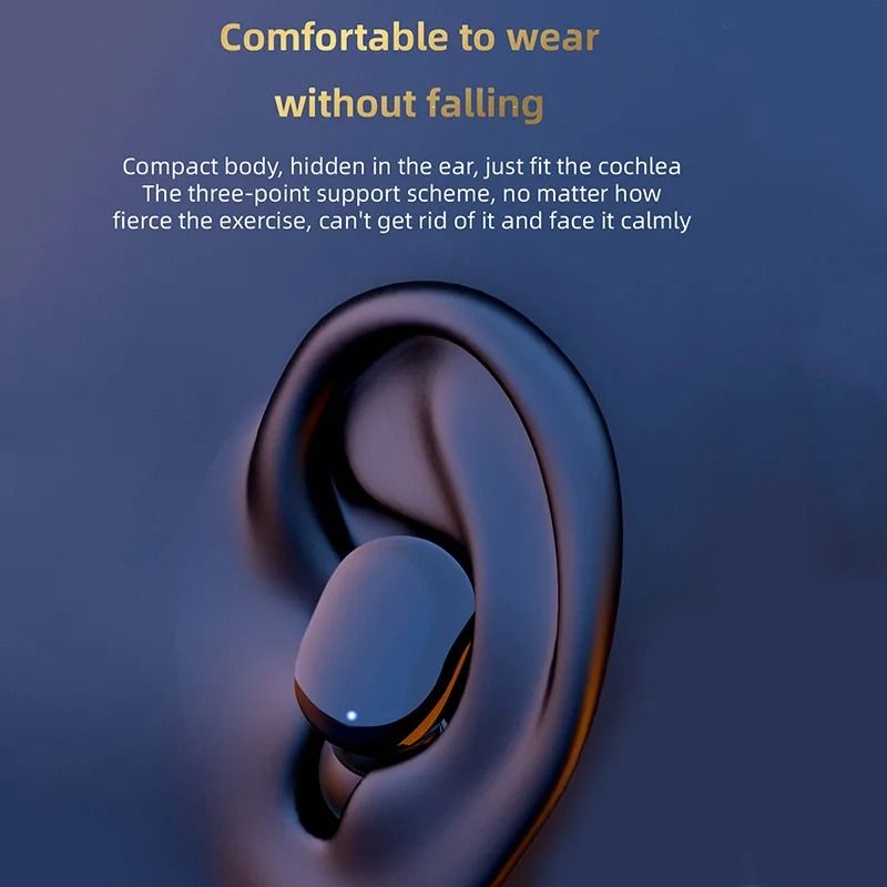 Wireless Bluetooth Earphones with LED Display and Noise Cancelling Mic