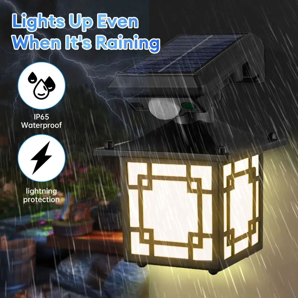 Retro Solar Motion Induction Wall Lamp