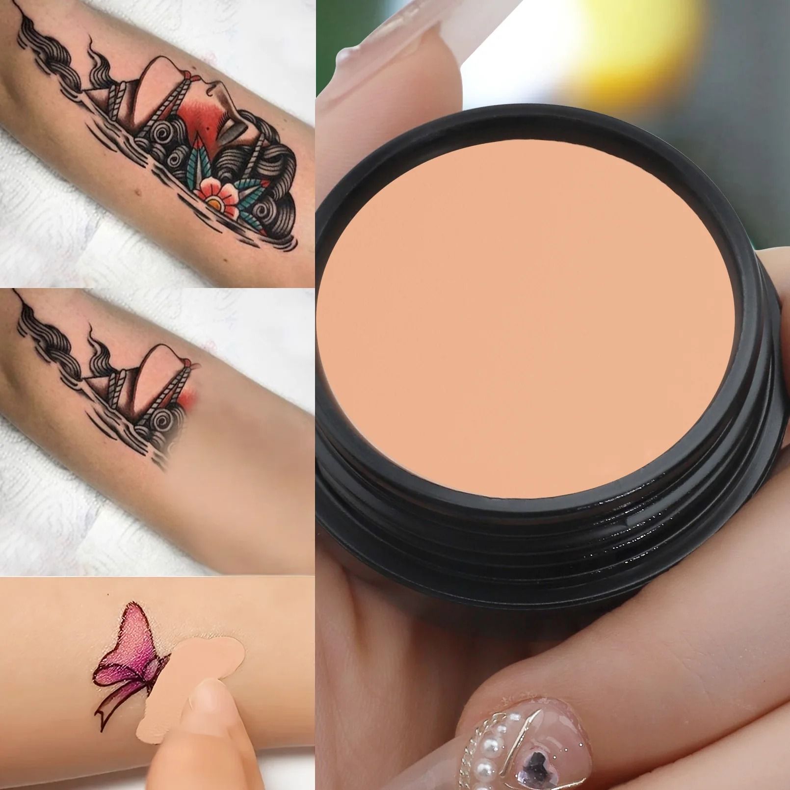 FlawlessBlend Waterproof Tattoo Concealer Full Coverage Body Foundation