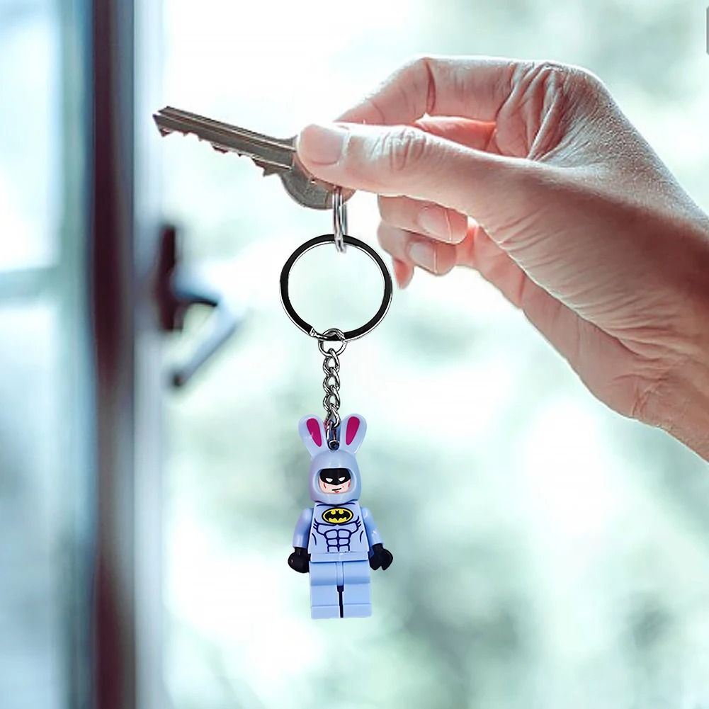 Cartoon Anime Mini Figure Keychain Trendy Bag Charm Accessory