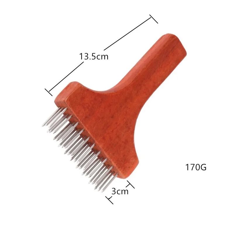 Stainless Steel Meat Tenderizer Needle With Wooden Handle