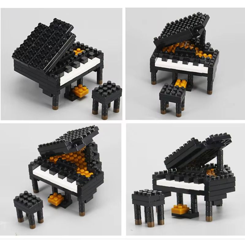 Mini Musical Instrument Building Bricks Set – Piano and Guitar Series