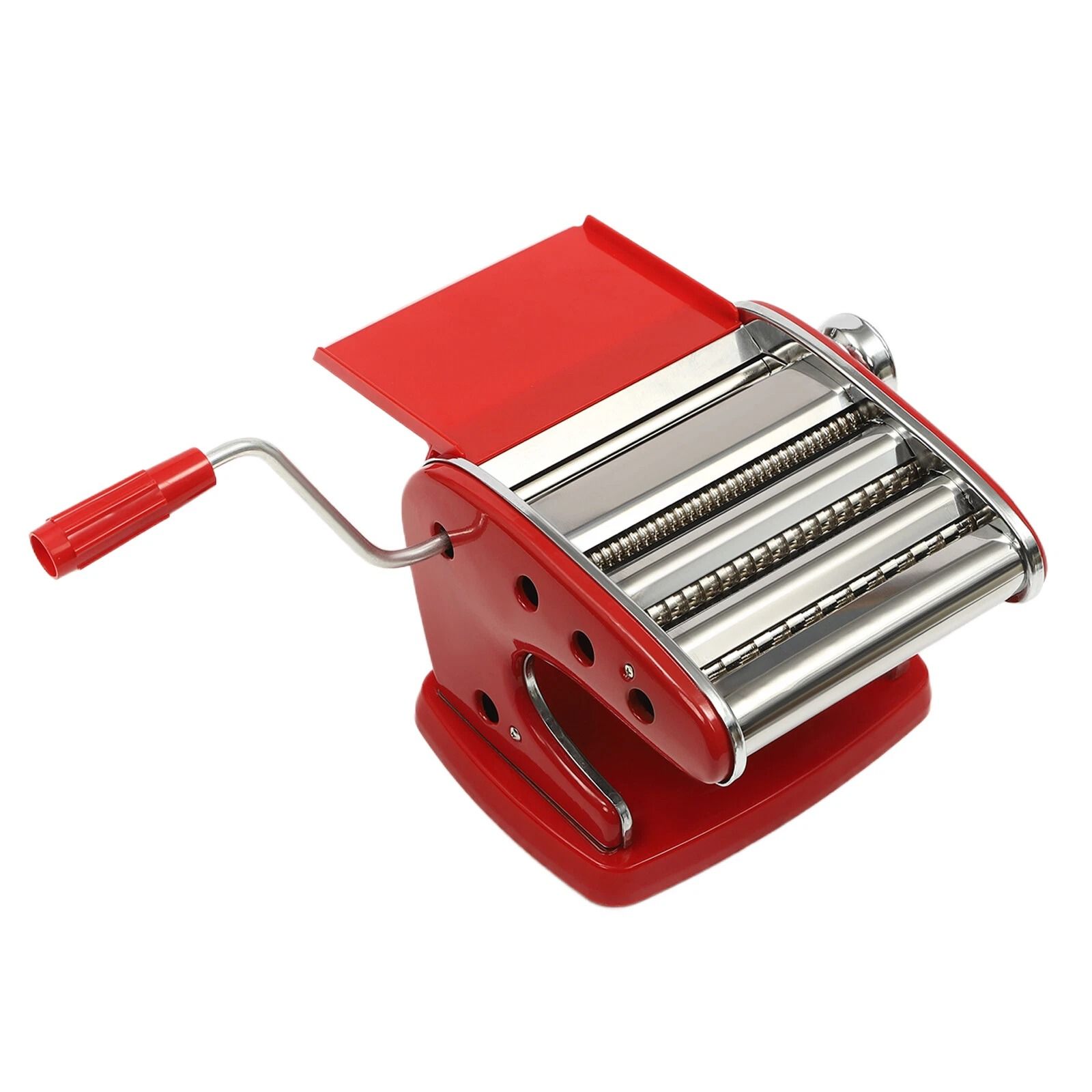 Pasta Maker Machine with Adjustable Thickness Settings, Durable Stainless Steel Construction