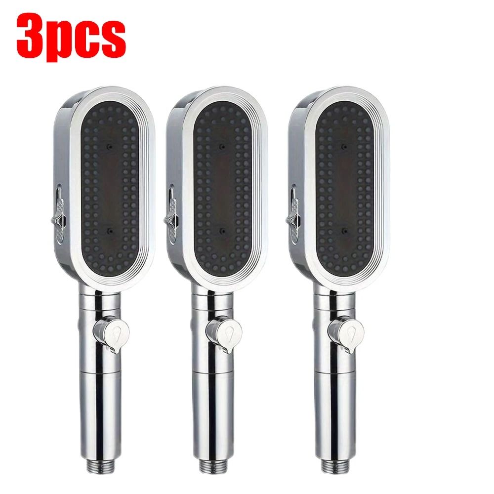 3 Modes Powerful Handheld Shower Head Anti-Clogging and Anti-Limescale Flexible Bath Head