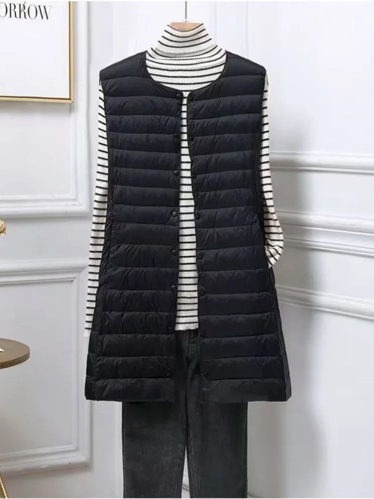 Womens Mid-Length Down Vest System | Premium 2025 Slim-Fit Versatile Gilet & Professional Winter Layering Infrastructur