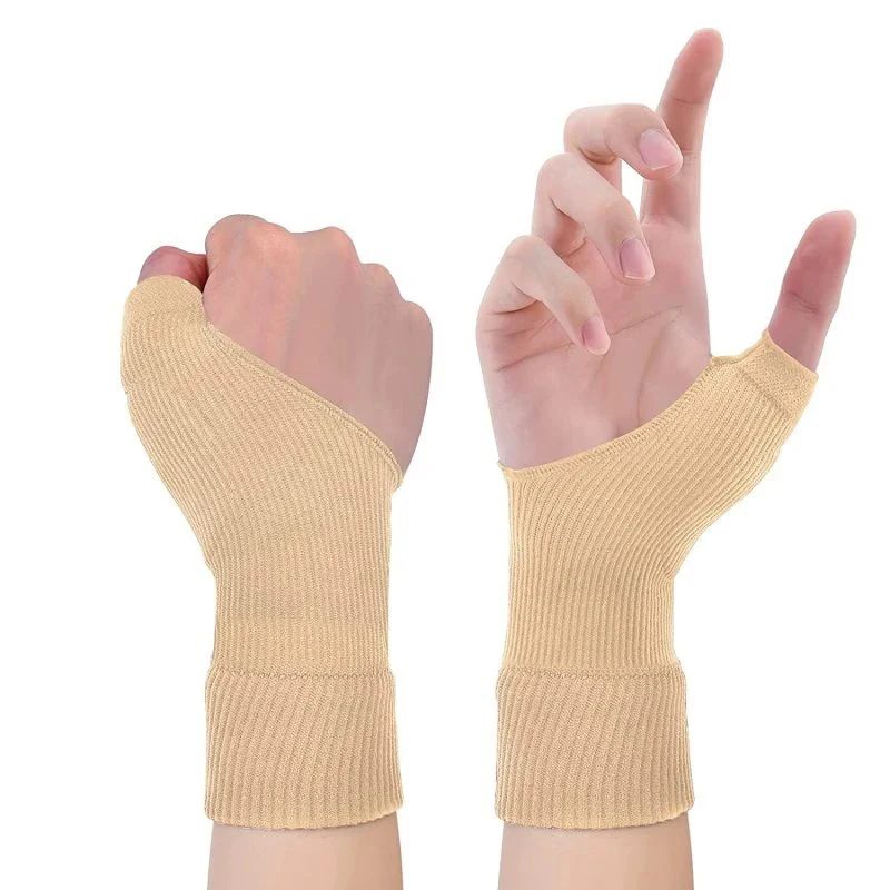 Wrist & Thumb Compression Arthritis Gloves with Breathable Wrist Support Brace and Thick Thumb Injury Pads