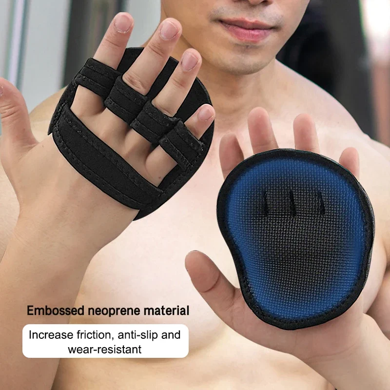 Fitness Gloves for Men Women, Black Powerlifting Gym Gloves, Booster Gloves Palm Guard