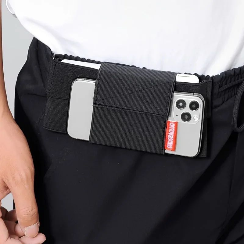 SlimFit Running Phone Waist Bag – Invisible Elastic Sports Waist Pouch for Hands-Free Comfort