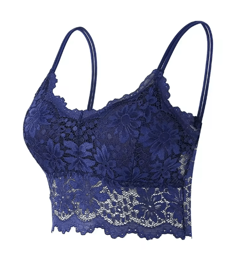 EleganceFit Seamless Wireless Lace Bralette Top