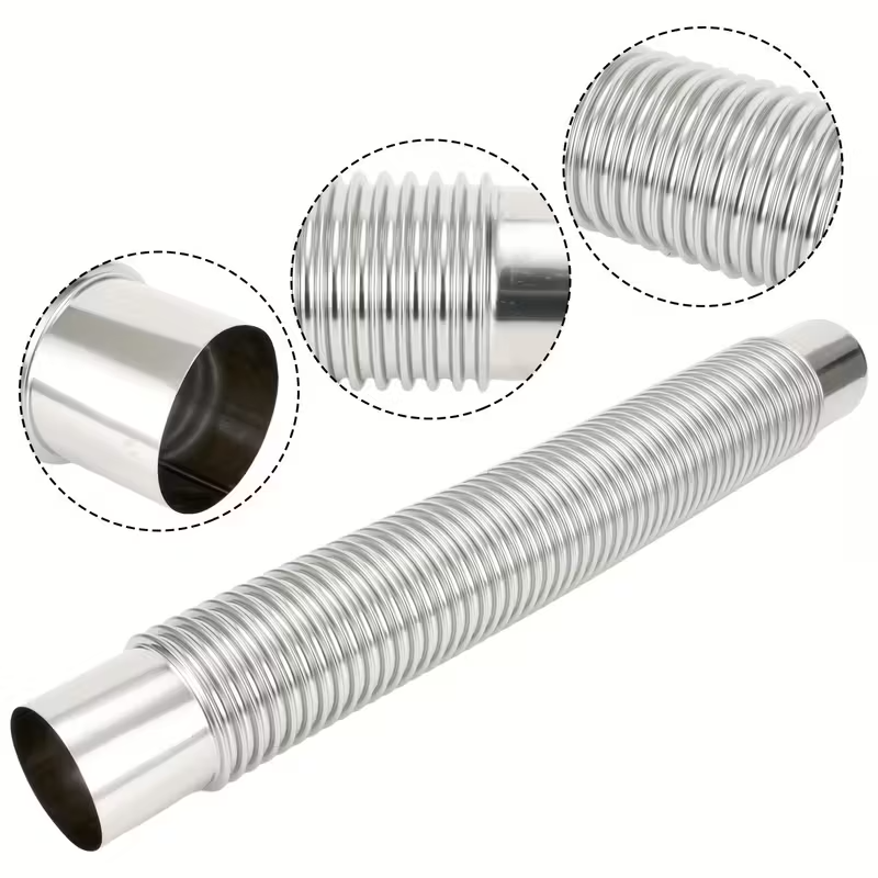 Adjustable Stainless Steel high temperature ventilation duct for Camping Stove Exhaust Pipe