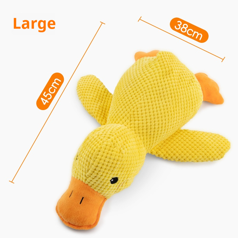 Plush Duck Dog Toy Bite-Resistant Teeth Grinding Relief with Sound