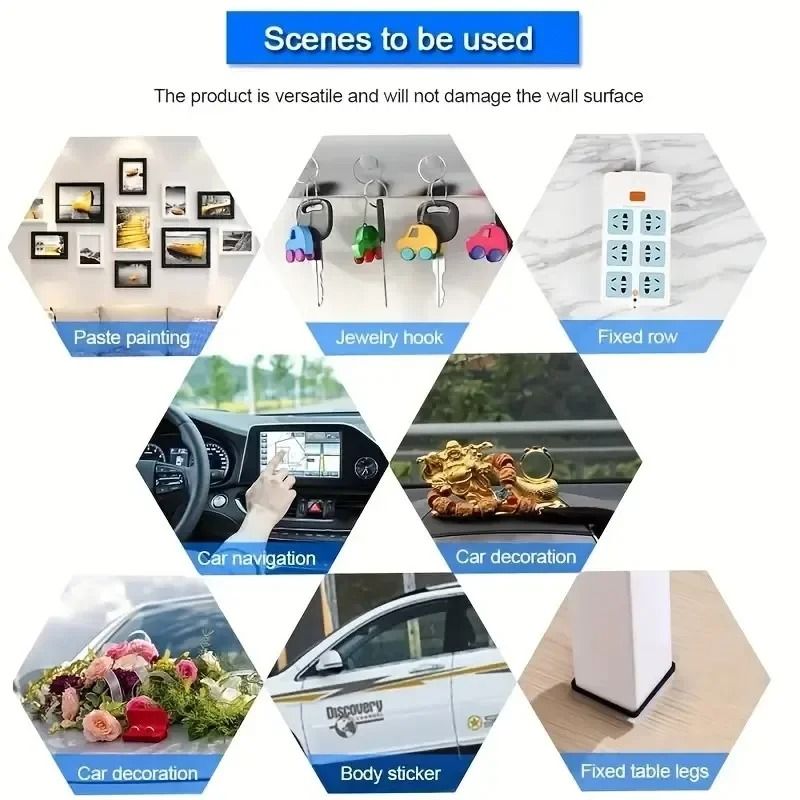Transparent Double Sided Nano Tape Waterproof Reusable Mounting Tape Roll