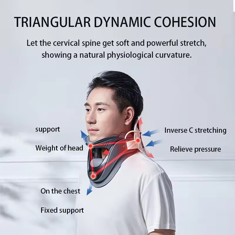 Airbag Neck Traction Device for Cervical Neck Relief at Home and Office