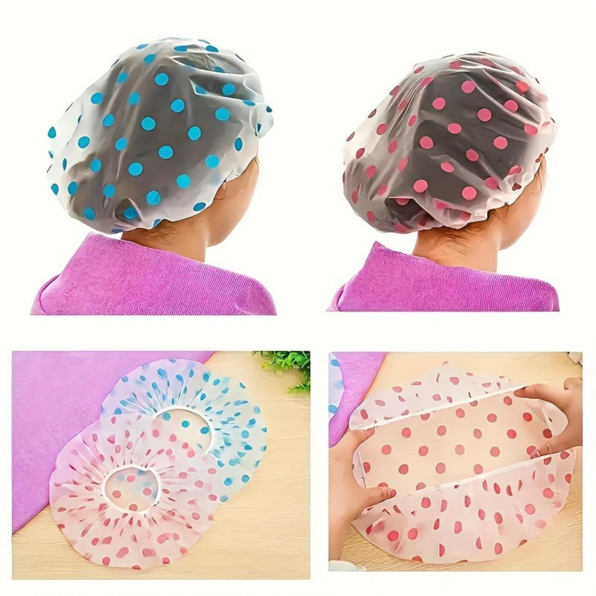 Shower Dry Hair Cap, Waterproof Household Shower Cap, Long Hair Sanitary Hat for Bathing