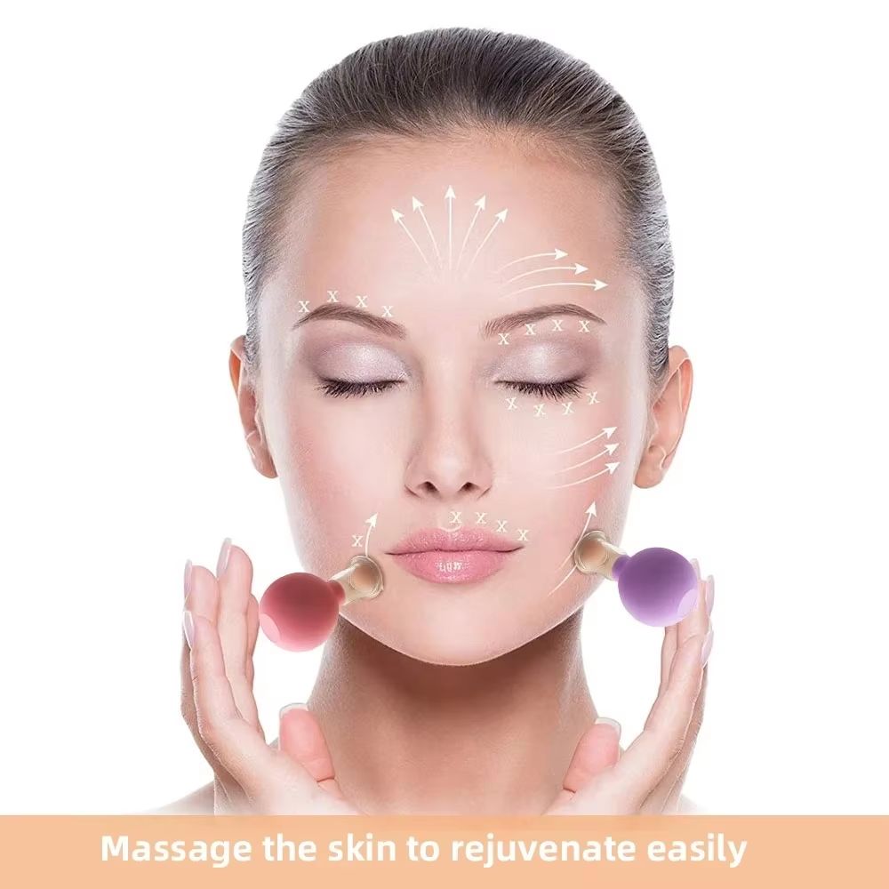 Vacuum Cupping Glass Jar Cellulite Massager Facial and Body Suction Cup for Acupuncture and Wellness Care