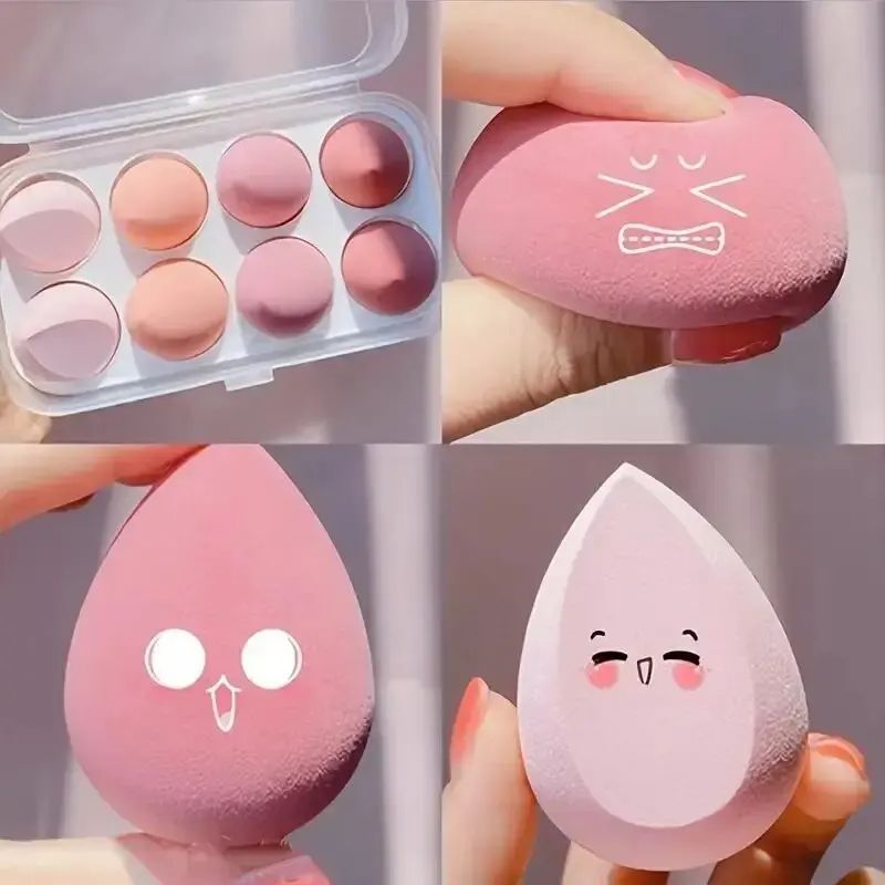 Color Mixing Beauty Egg Makeup Sponge Set – Latex-Free Foundation Blending Sponges for Liquid, Cream & Powder