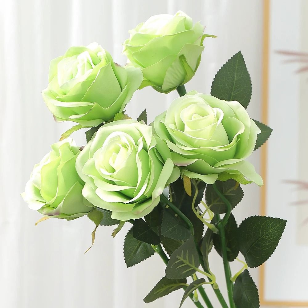 48 cm Rose Black Silk Bouquet Peony Artificial Flower