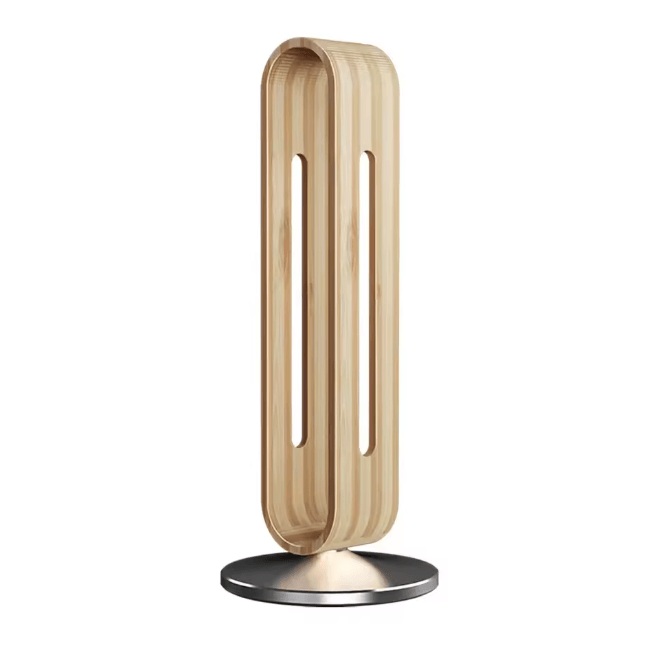 Bamboo Wood Aluminum Headphone Stand Gaming Headset Display Holder